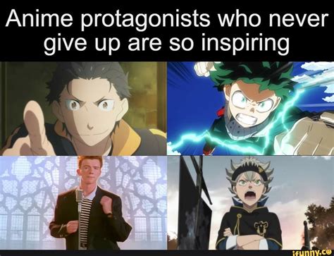 anime protagonists who never give up are so inspiring ifunny