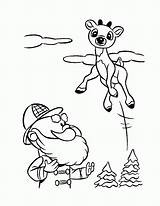 Coloring Reindeer Pages Rudolph Santa Flying Printable His Color Sleigh Print Red Nosed Christmas Getcolorings Kids Getdrawings Popular Hellokids Coloringhome sketch template