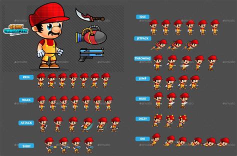 game character sprites  game character diaper invitation template sprite