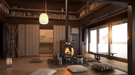 key characteristics   japanese living room