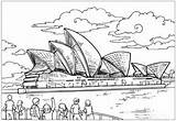 Coloring Opera House Colouring Sydney Australia Pages Kids Around Australian Uluru Activityvillage Printable Flag Related Board History Activities Posts Familyholiday sketch template