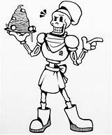 Papyrus Undertale Underfell sketch template