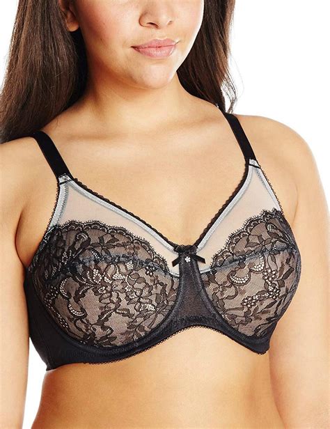 Wa852186 Wacoal Retro Chic Soft Cup Bra 852186 Black Grey Belle