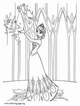 Elsa Begins Olaf sketch template