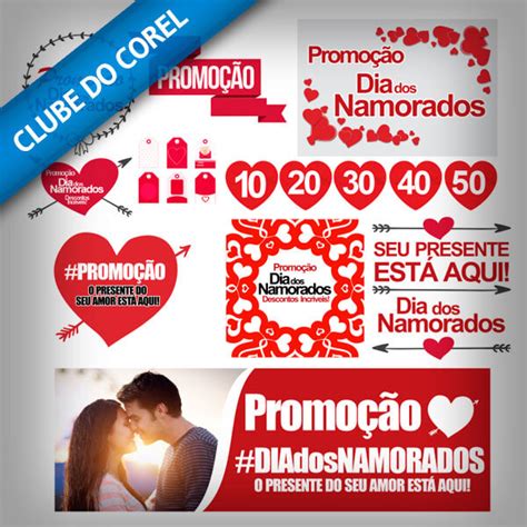 Dia Dos Namorados Modelos Para Promoção Lojas Clube Do Corel