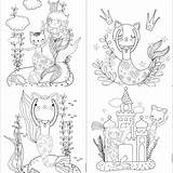 Purrmaid Mermaid sketch template