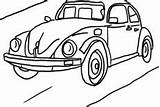 Beetle Coloring Pages Car Cartoon sketch template