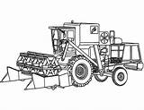 Digger Coloring Drawing Awesome Pages Drawings Print Size Tractor Color sketch template