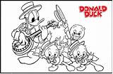Coloring Duck Donald Pages Louie Dewey Huey His Cute Disney Shirt Sported Sometimes Earliest Trademark Wore Cartoons Yellow While He sketch template