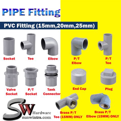 pipe fitting pvc fitting penyambung pipe pvc mm mm mm
