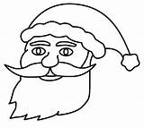 Santa Face Claus Coloring Christmas Pages Printable Getcolorings Print sketch template