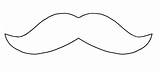 Mustache Outline Moustache Clipart Stencil Printables Cliparts Drawing Library Outlines Age Kids Favorites Add sketch template