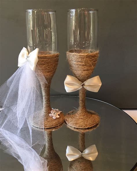 bride  groom ivory  white champagne glasses  rustic  country style wedding http