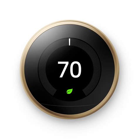 google nest learning thermostat smart wi fi thermostat brass  tremes