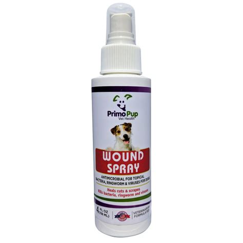antiseptic wound spray  dogs primo pup vet health veterinarian formulated  kill germs
