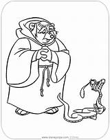 Friar Tuck Hiss Sir Coloring Pages Disneyclips Robin Hood Disney sketch template