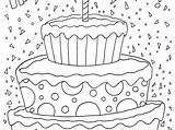 Coloring Cake Birthday Pages Preschool Happy 9th Kids Getcolorings Color Printable Getdrawings sketch template