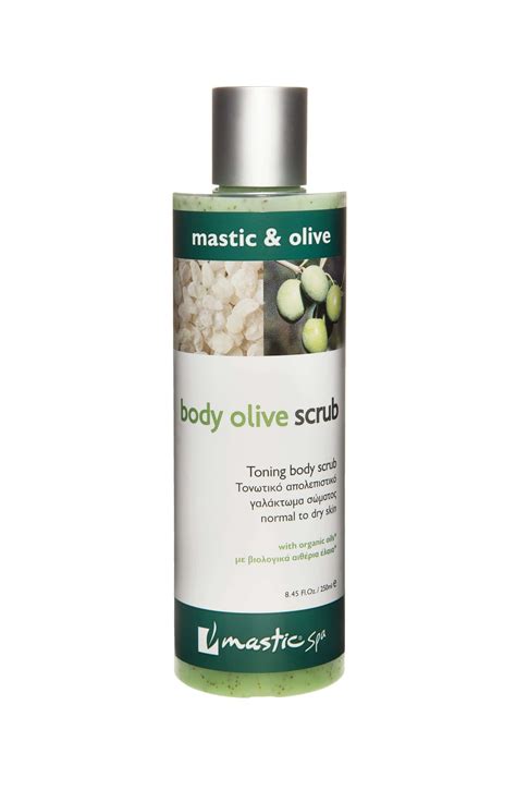 Body Olive Scrub Toning Body Scrub With Chios Mastic And Olive Oil