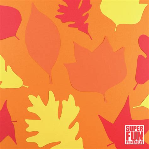leaf templates  autumn  fall super fun printables