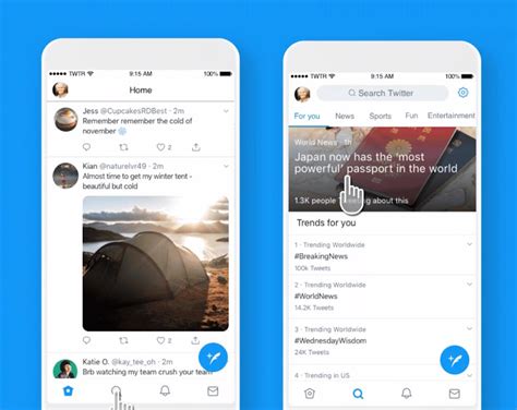 Twitter Updates Its Ios App – The Revamp Version Includes Section Based