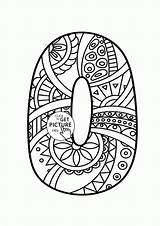 Coloring Pages Number Numbers Pattern Printable Wuppsy Kids Colouring Zentangle Alphabet Book Mandala Printables Counting Sheets Visit Books Cartoon Letters sketch template