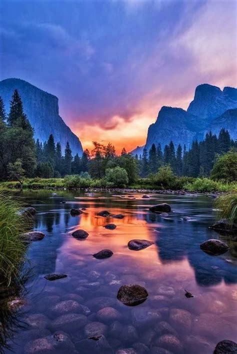 sunset nature california national parks national parks
