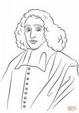 Spinoza Coloring Baruch Pages Philosophy Printable Crafts Drawing sketch template