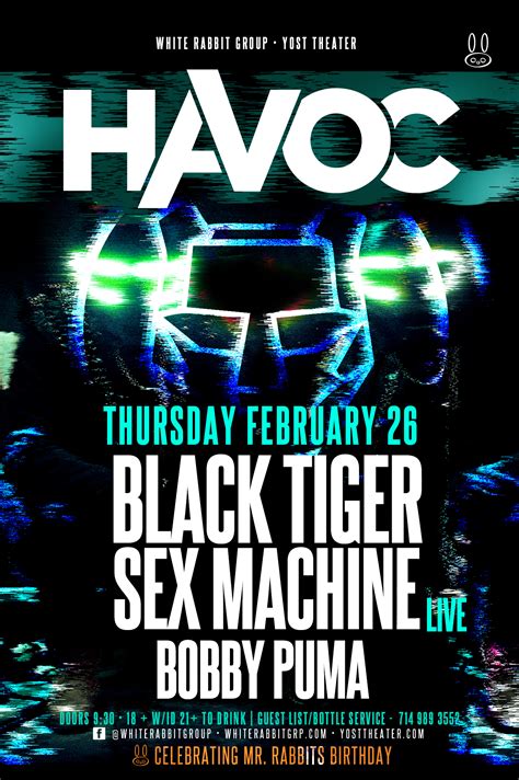 Havoc Oc Ft Black Tiger Sex Machine Live Tickets 02 26 15
