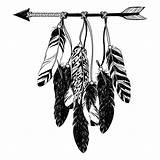 Arrow Tribal Feather Feathers Drawing Svg Boho Clipart Arrows Clip Decals Sticker Stickers Car Getdrawings Talisman Gothic sketch template