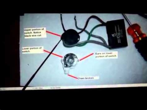 hunter ceiling fan  wire switch repair youtube