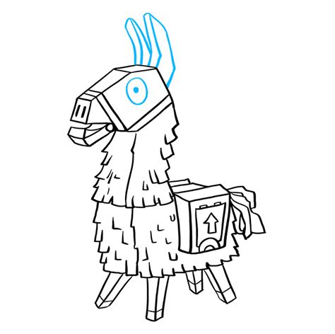 draw llama  fortnite  easy drawing tutorial