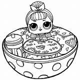 Lol Surprise Coloring Pages Dolls Printable Print Doll sketch template