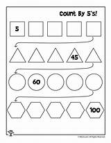 Counting Skip Worksheets 5s Worksheet Count Activities Kids Print sketch template