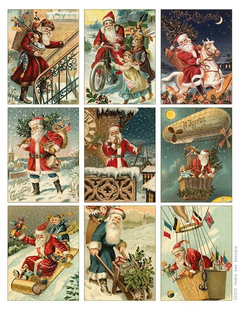 santa christmas cards vintage santa christmas cards  christmas