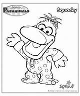 Pajanimals Coloring Pages Kids Sprout Pbs Birthday Henson Jim Cartoon Book Crafts Characters Parties Children Games Character Cakes Choose Board sketch template