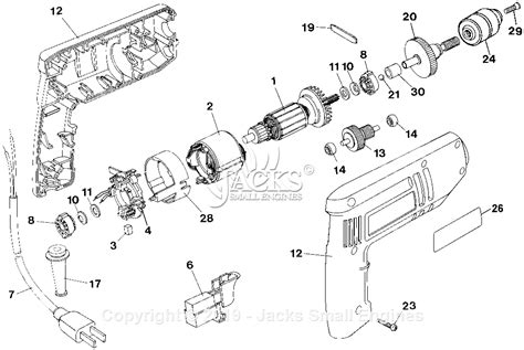 dewalt  parts diagram  electric drill