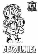 Monster High Coloring Pages Babies Papercraft Para Baby Dibujos Draculaura Printable Colorear Print Imprimir Printables Dolls sketch template