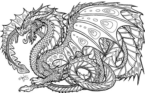 realistic dragon coloring pages  adults adult colouring pages