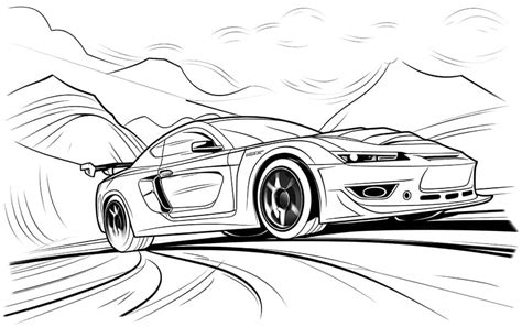coloring pages printable race cars