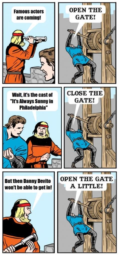 it s always sunny on the other side of the gate open the gate know