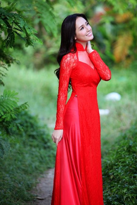 the traditional vietnamese dress ao dai is a typical outfit of female