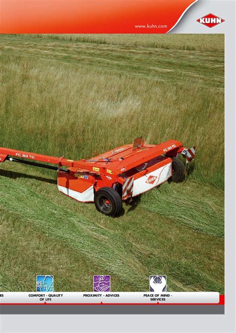 kuhn fc  fc  fc  fc  tg rtg trailer mower conditioners agricultural catalog