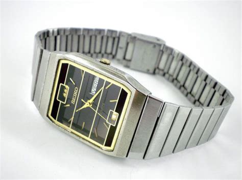 vintage seiko men s quartz watch by watchforlife on etsy