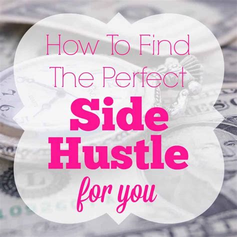 how to find the perfect side hustle for you