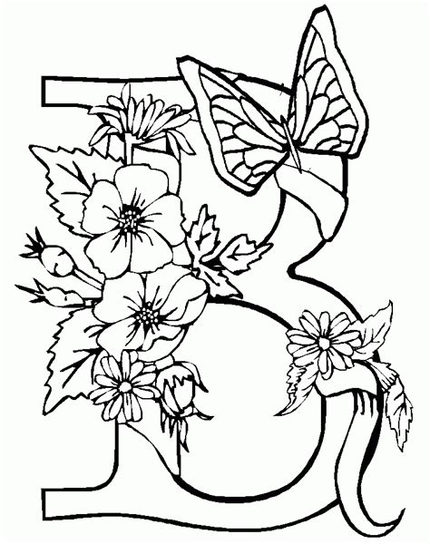 activity coloring page letter  butterfly shaped coloring page