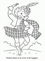 Scotland Coloring Pages Irish Children Ireland Outline Other Kids Adults Drawing Wales Lands Scottish Belgium Highland Dance Portugal Burns Color sketch template
