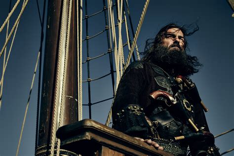 blackbeard shares  discontent  men  black sails video tv insider