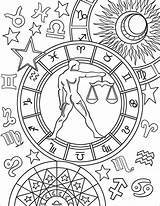 Coloring Zodiac Libra Sign Pages Signs Printable Signos Para Witch Colouring Star Adult Signo Colorir Supercoloring Imprimir Chakras Mandala Stained sketch template