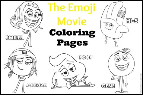 emoji  coloring sheets  sneak peek