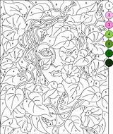 Coloring Pages Number Color Adult Adults Numbers Nicole Printable Books Mandala Book Para Dibujos Girl Colouring Kids Abstractos Por Paint sketch template